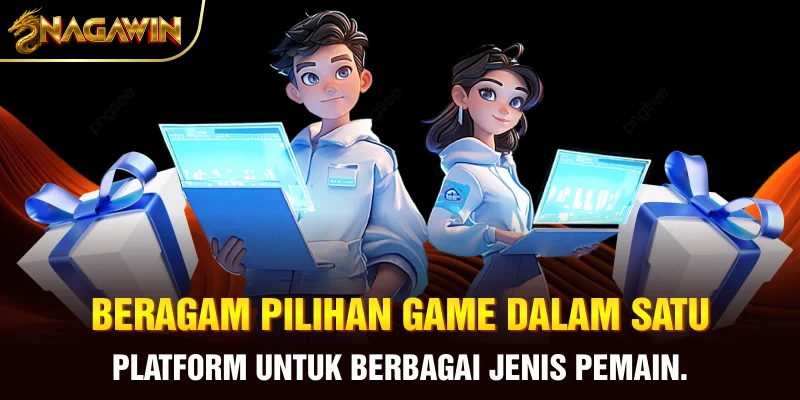 Beragam pilihan game dalam satu platform untuk berbagai jenis pemain.